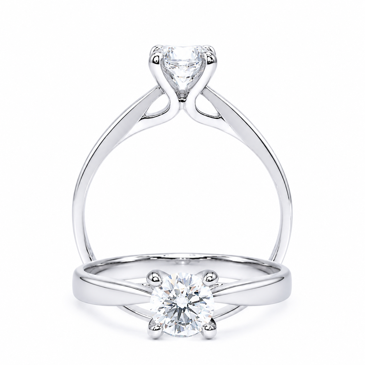Cupid JewelleryCupid Jewellery® "Corner Stone" Solitaire Engagement Ring