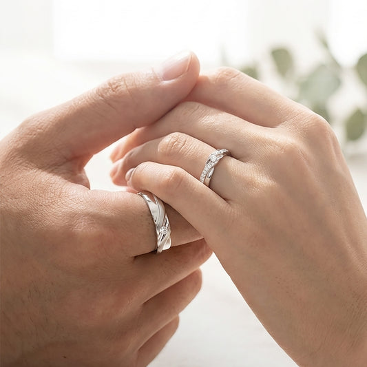 Cupid Jewellery® "Cherish" wedding band set