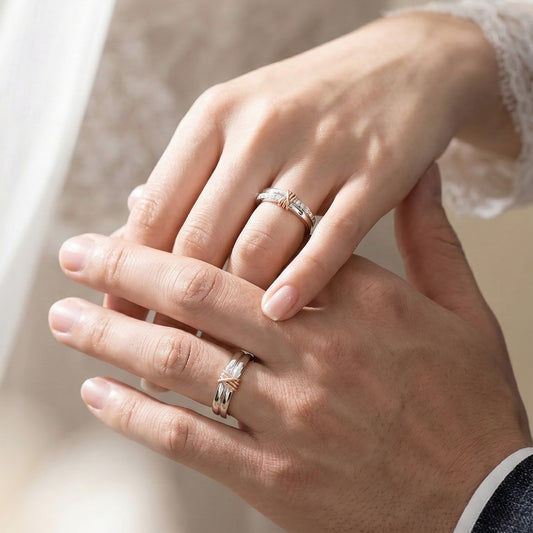 Cupid Jewellery® "Fated" wedding band set