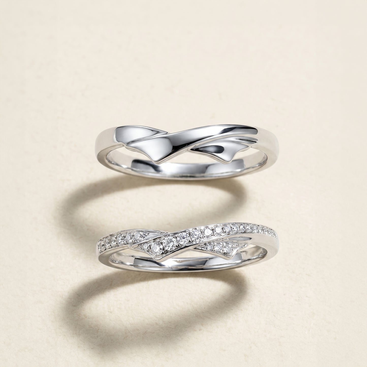 Cupid Jewellery® "Moment" wedding band set