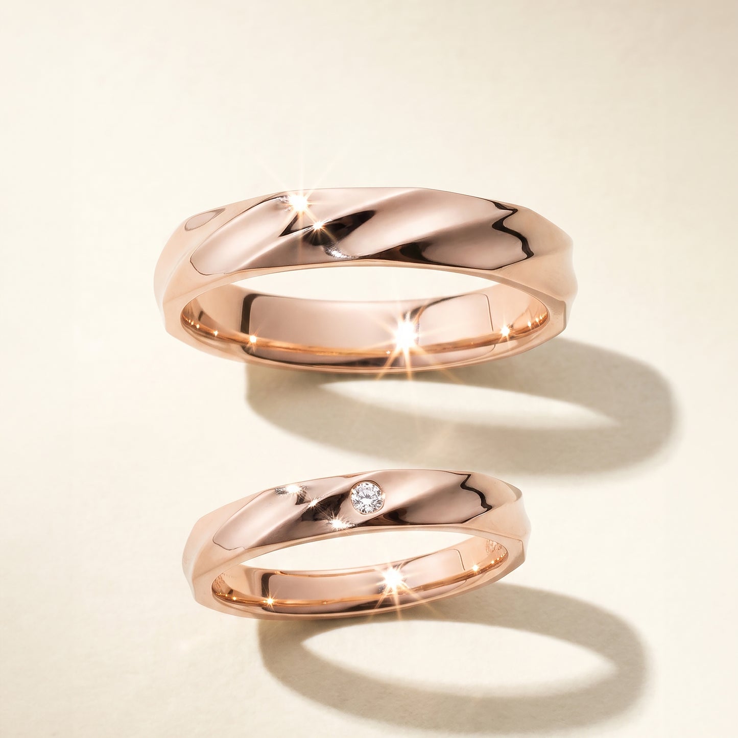 Cupid Jewellery® "Olya" wedding band set