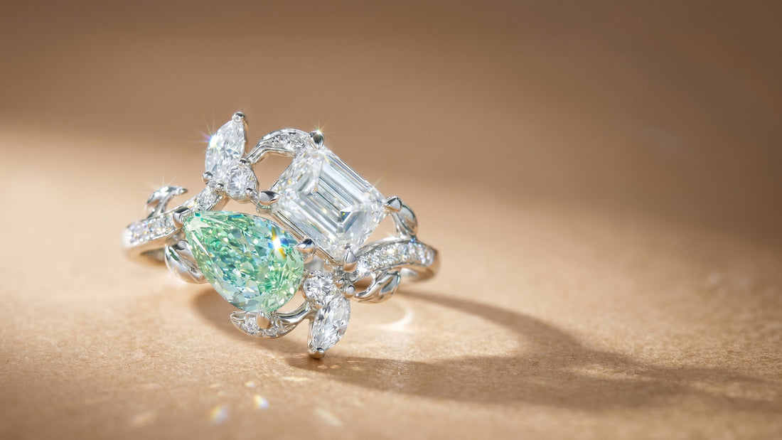 The Être Commission: A Bespoke Toi et Moi Ring with Natural & Green