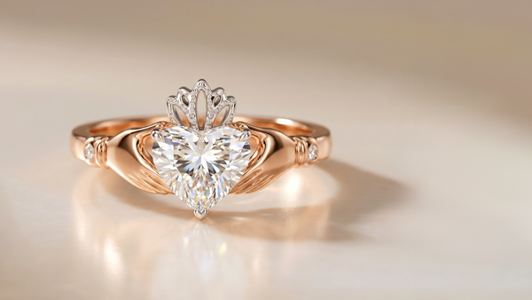 The Bespoke Claddagh Commission: A Heart-Shaped Diamond Masterpiece
