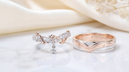 Intertwined in Grace: The Vine-Inspired Wedding Bands