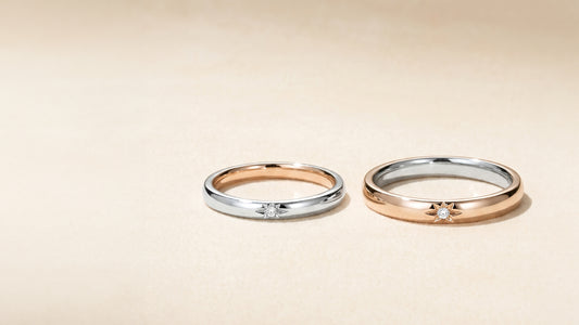 The Bespoke "Polaris" Commission: Inverted Two-Tone "Sina Mina" Metallurgy and Starburst Diamond Solitaires