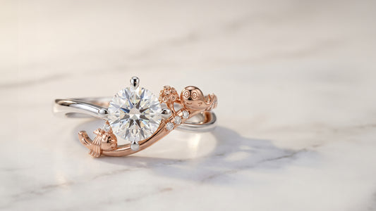 The Bespoke "Schoolhouse Whales" Commission: Translating a Teenage Sketch into Two-Tone Haute Joailleriemission: Sculptural Rose Gold Bear with a Heart-Shaped Solitaire 