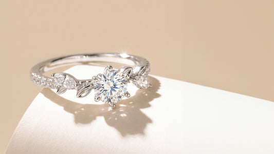 The Bespoke "Elise" Commission: Sculptural White Gold Botany and Marquise Diamond Foliage