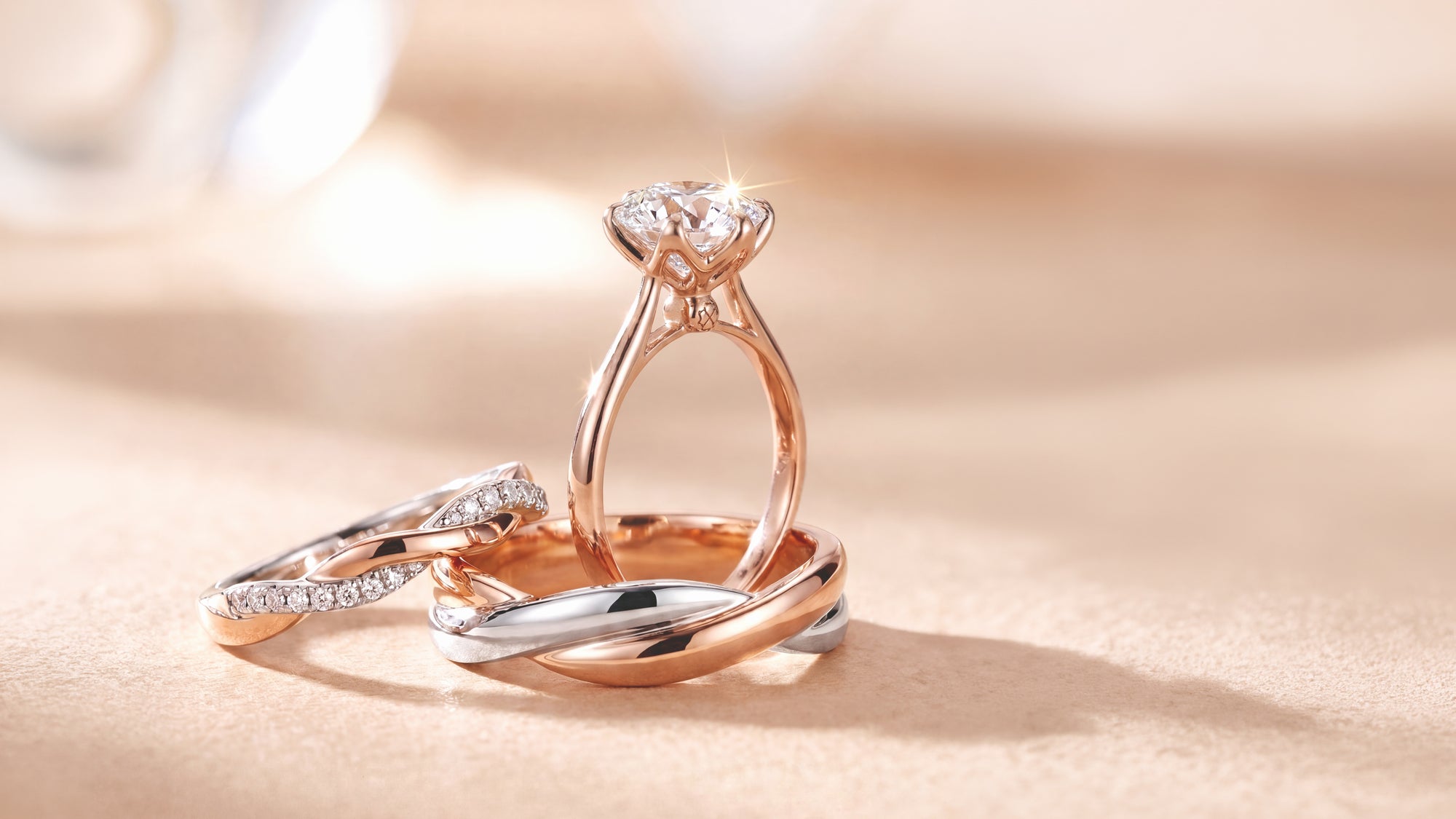 A Unified Journey: The Custom "Secret Clover" Tulip Solitaire and Two-Tone Intertwined Bridal Suite