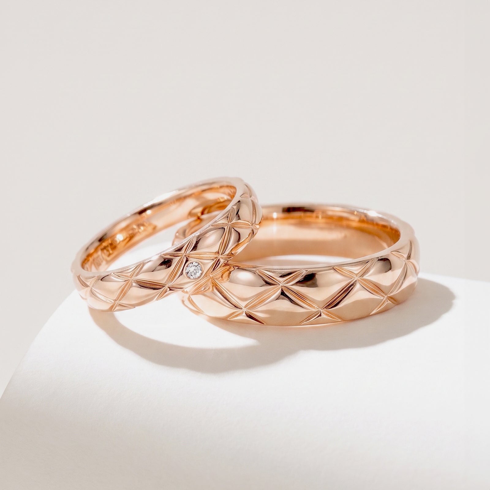 Cupid Jewellery® "Adora" wedding band set
