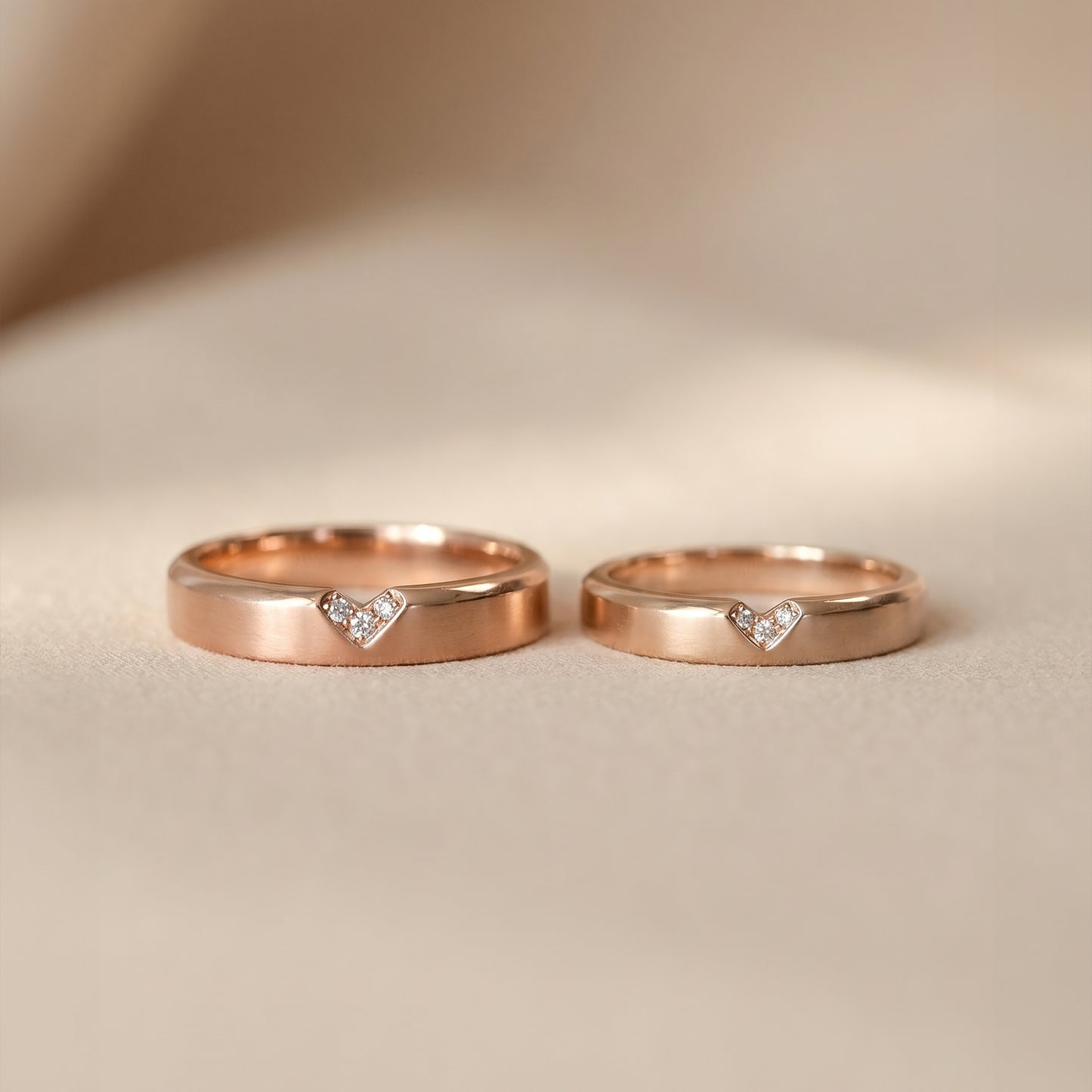 Cupid Jewellery® "Amor" wedding band set