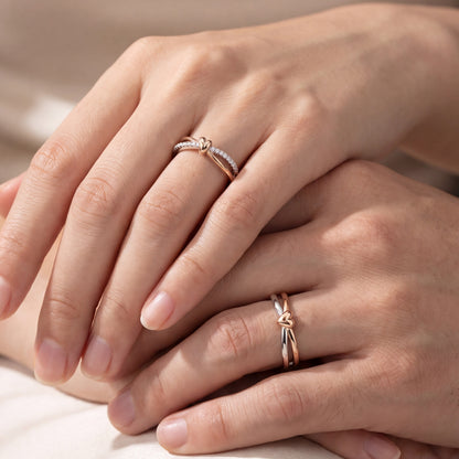 Cupid Jewellery® "Belle" wedding band set