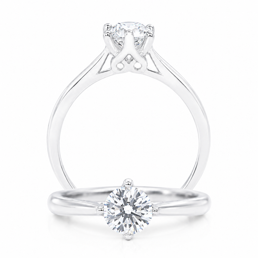 Cupid Jewellery® "Arc" Solitaire Engagement Ring