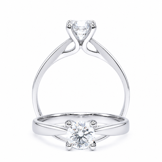 Cupid JewelleryCupid Jewellery® "Corner Stone" Solitaire Engagement Ring