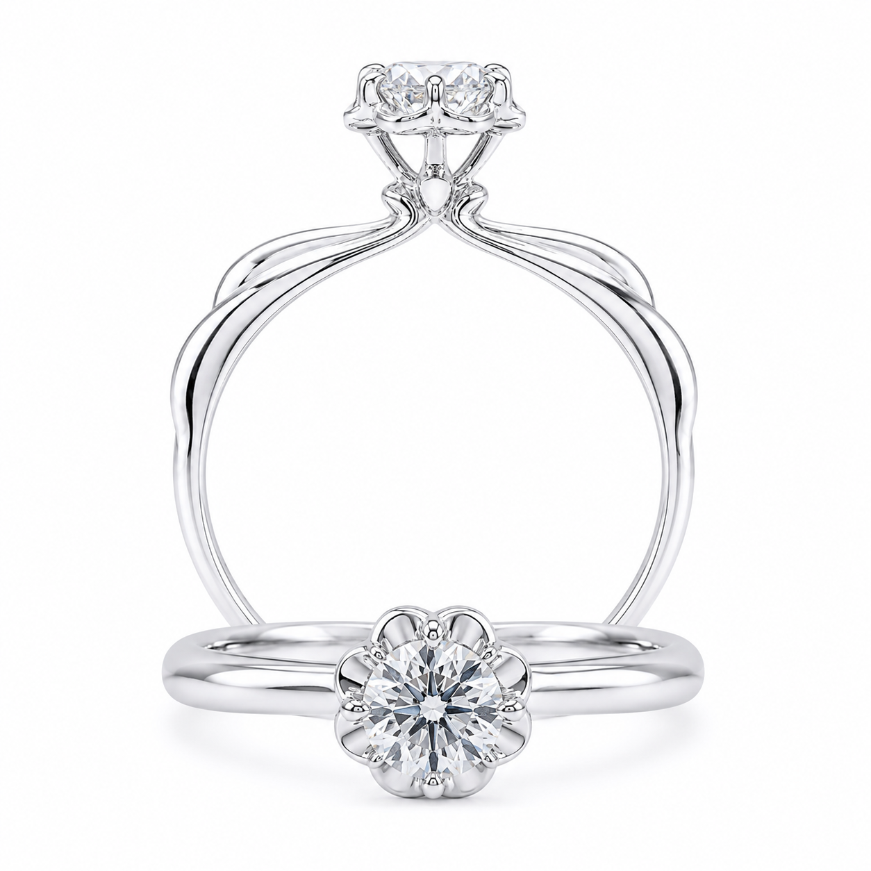 Cupid Jewellery® "Enamour" Engagement Ring