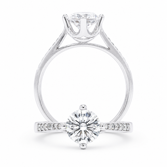 Cupid Jewellery® "Chathedral" Engagement Ring