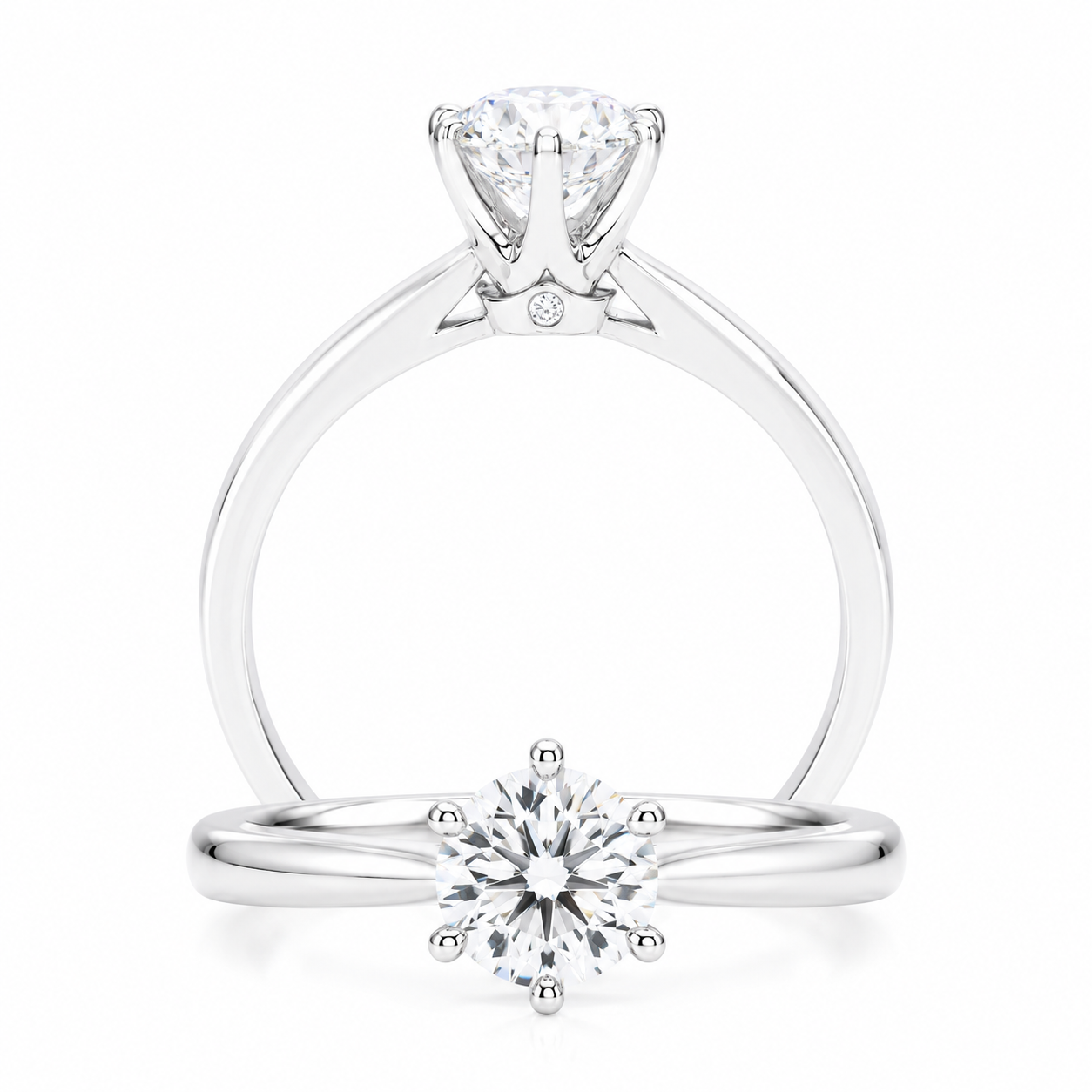 Cupid Jewellery® "Crowned" Engagement Ring