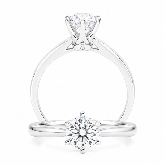 Cupid Jewellery® "Crowned" Engagement Ring