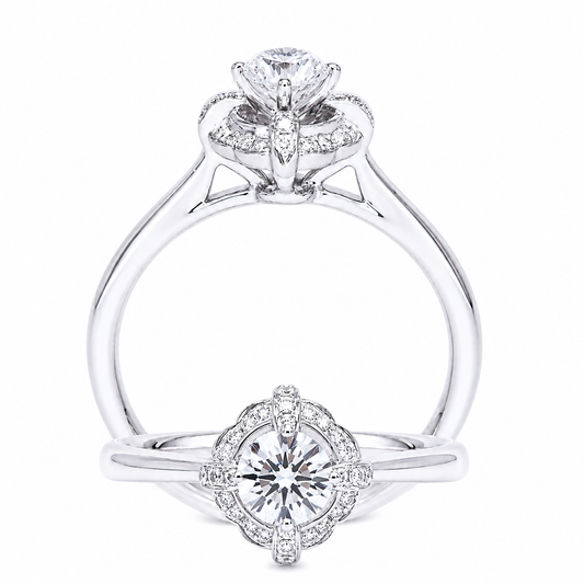 Cupid Jewellery® "Wishing Fountain" Engagement Ring