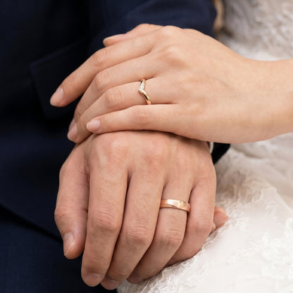 Cupid Jewellery® "Lume" wedding band set