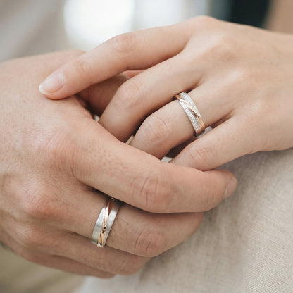 Cupid Jewellery® "Elure" wedding band set