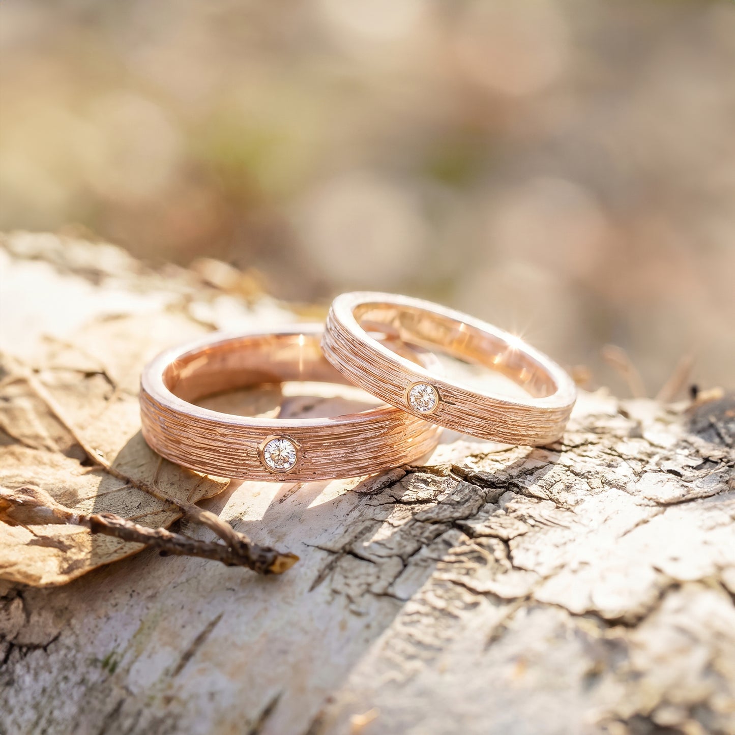 Cupid Jewellery® "Enso" Wedding Band set