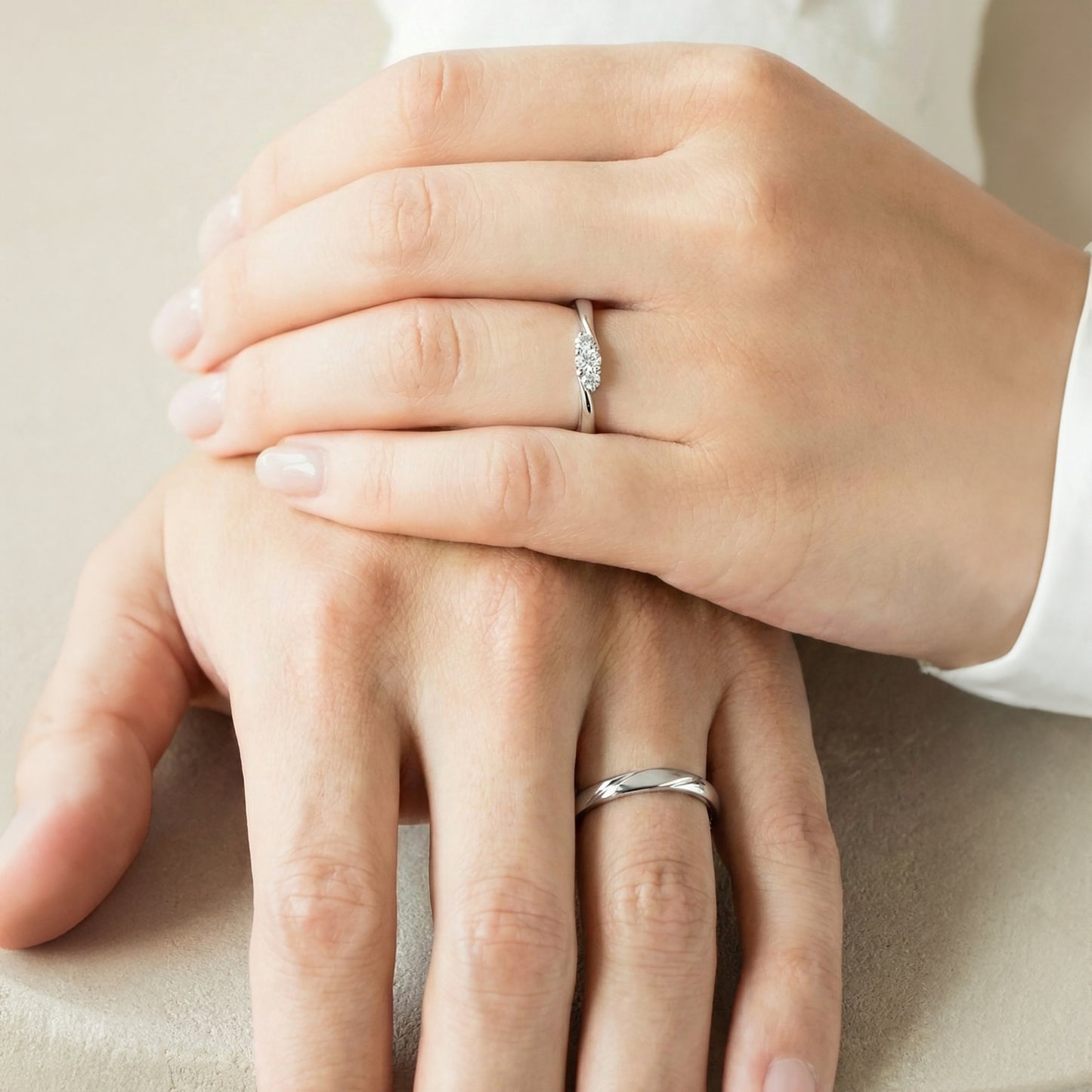 Cupid Jewellery® "Exquis" wedding band set