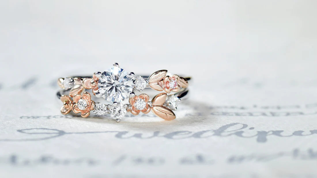 A Secret Garden of Love — Custom Floral Engagement Ring