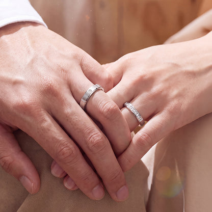 Cupid Jewellery® "Forte" Matching Wedding Band set