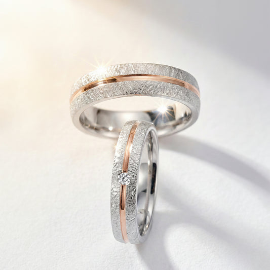 Cupid Jewellery® "Ginza" wedding band set