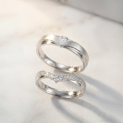 Cupid Jewellery® "Libre" wedding band set