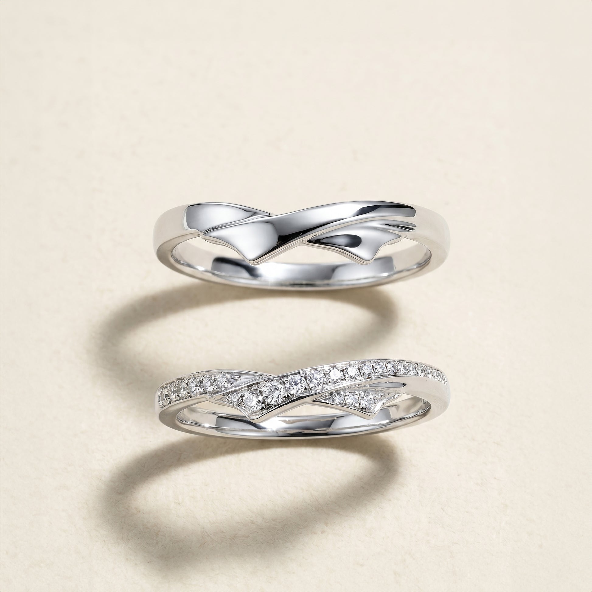 Cupid Jewellery® "Moment" wedding band set