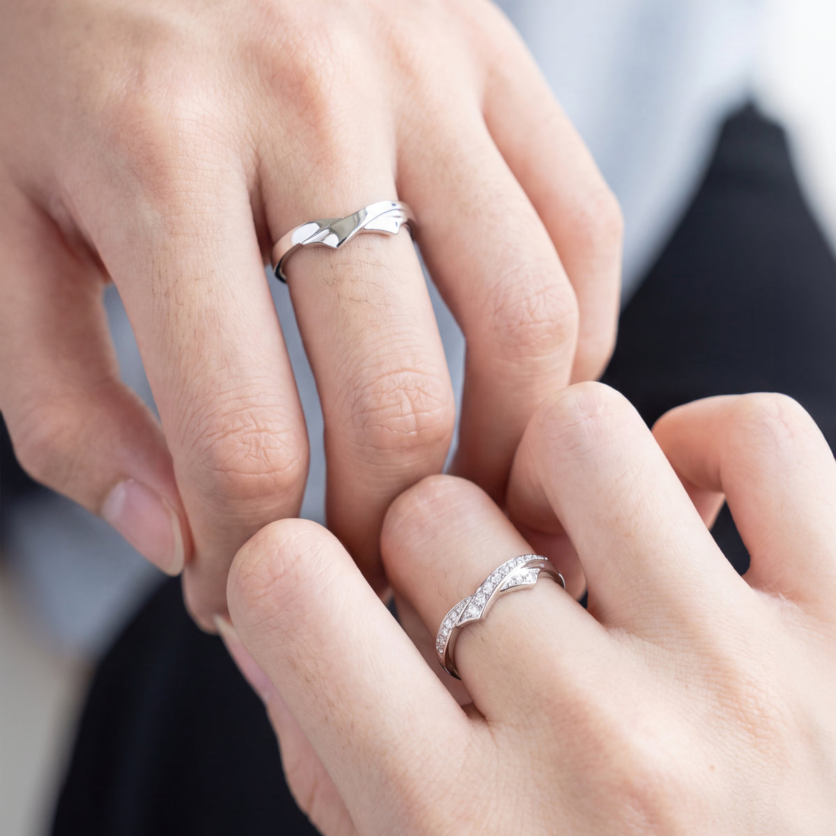 Cupid Jewellery® "Moment" wedding band set