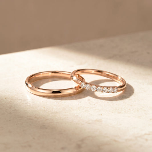 Cupid Jewellery® "Pure" wedding band set
