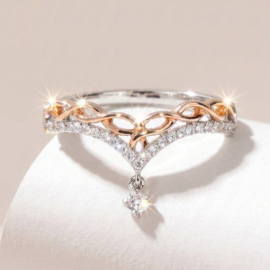 18k rose-gold Signature Tiara diamond Ring