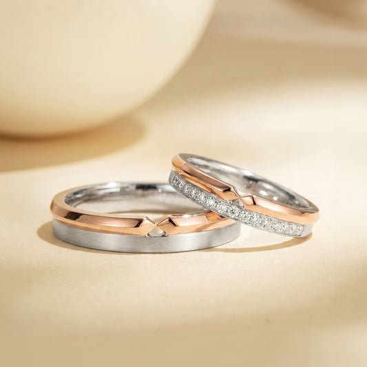 Cupid Jewellery® "Velos" wedding band set
