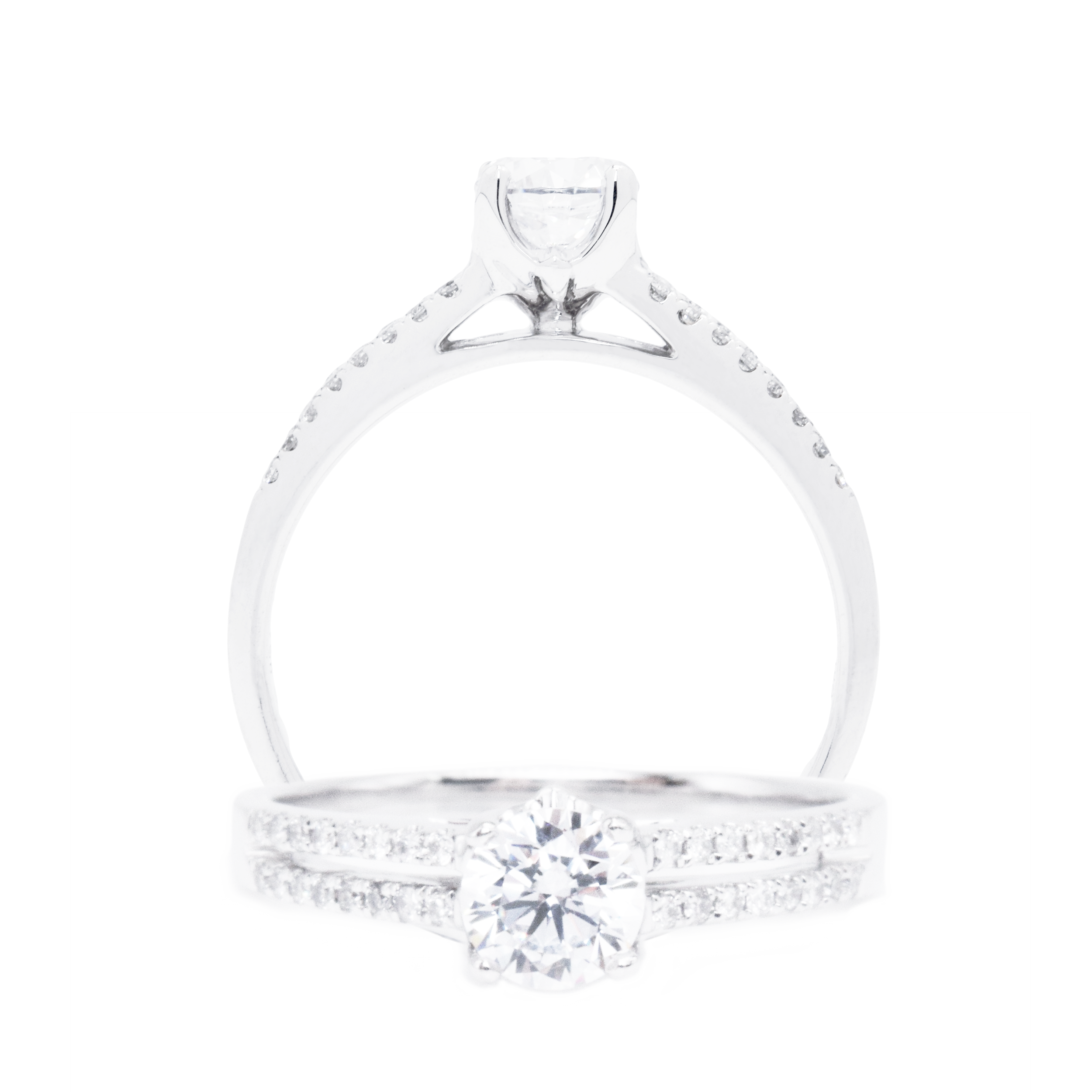 Double layer 2025 diamond ring